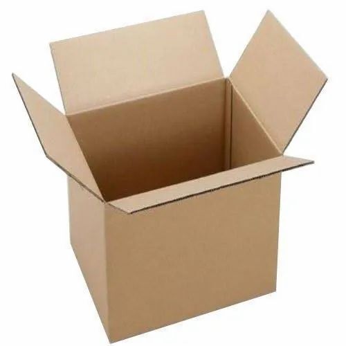 5 Ply Corrugated Packaging Boxes - Cardboard, 1-5 Kg Capacity, Brown Color, Plain Design | Suitable For Apparel, Electronic, Food, Gift & Crafts