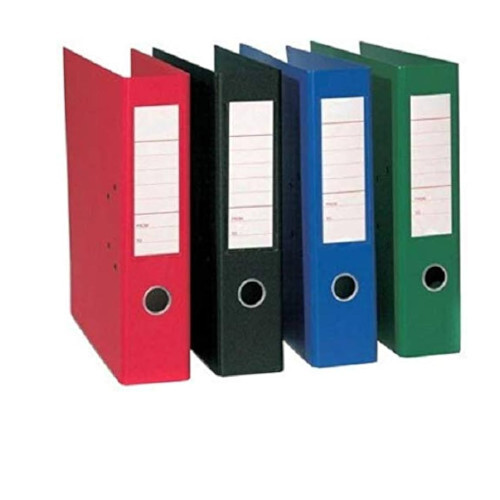 Box File - Hardboard & Tear-Proof Cardboard, Sturdy Cover with Metal Clip for Secure Document Holding and Label Spine for Easy Identification