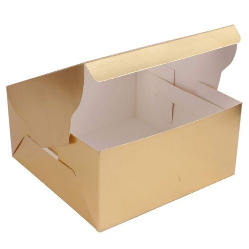 Cake Packaging Box - Square Multi-Color Printed Cardboard | Durable Design for Secure Cake Presentation