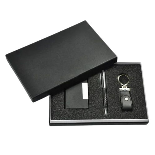 Corporate Gift Packaging Box - Multi-Color Printed Paper Material | Black Accents for a Professional Touch