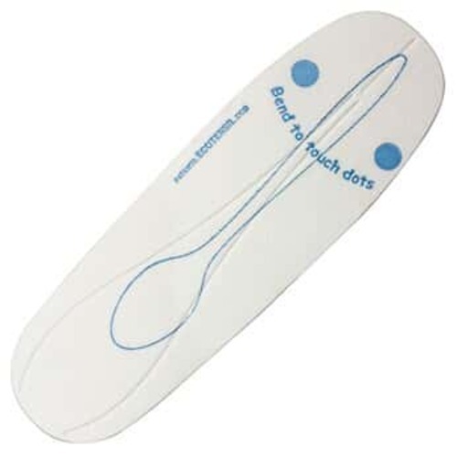 Disposable Paper Spoon - White Color, Printed Design | Ideal for Home, Events, Parties