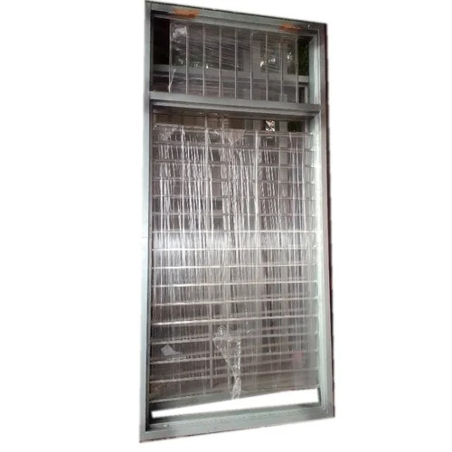 Gi Window Grills - Galvanized Sheet , Customized Size 20mm Thick Rectangular Silver Indoor Grills with Anti-Rust Oil Surface Treatment