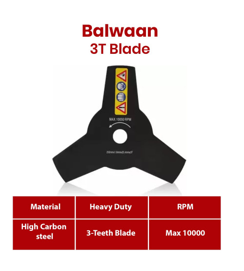 Heavy Duty 3t Blade Brush Cutter