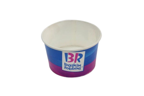 Ice Cream Paper Cups - Paper Material Multi Color Design Printed | Disposable Eco-Friendly Ideal for Parties and Events