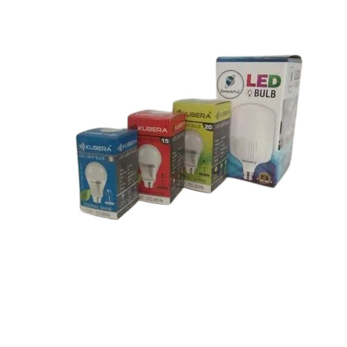 Led Bulb Packaging Box - Multi Color Printed Paper | Ideal for Secure and Attractive Packaging of LED Bulbs