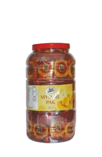 Mysore Pak Sweet - 20 Grams Jar | Tasty, Sweet Flavor with 6 Months Shelf Life, FSSAI Certified by SURDHENU
