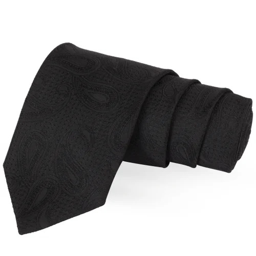 Paisley Neck Tie - Color: Black