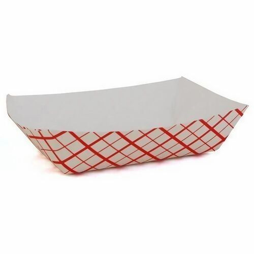 Paper Boat Tray - Paper Material , Multi Color Design, Disposable Feature, Printed Finish