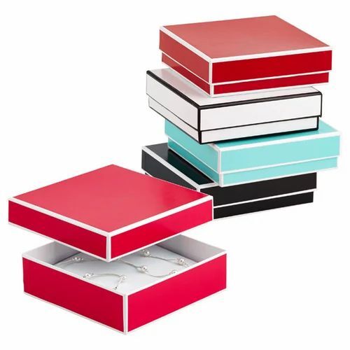 Paper Jewelry Box - Eco-Friendly Multi Color Printed Design | Bio-Degradable Paper Material for Jewelry Packaging