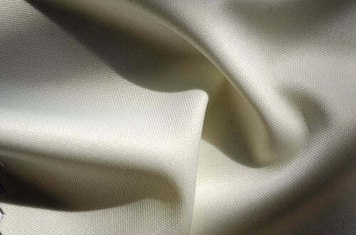 Plain Polyester Knitted Fabric - Color: White