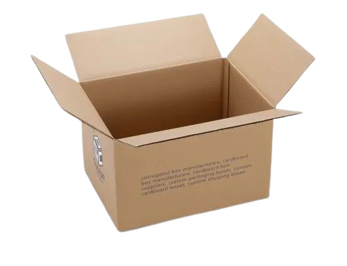 Printed Cardboard Boxes - Brown Paper Packaging Material | Ideal for Apparel, Electronics, Food, Gifts & Crafts