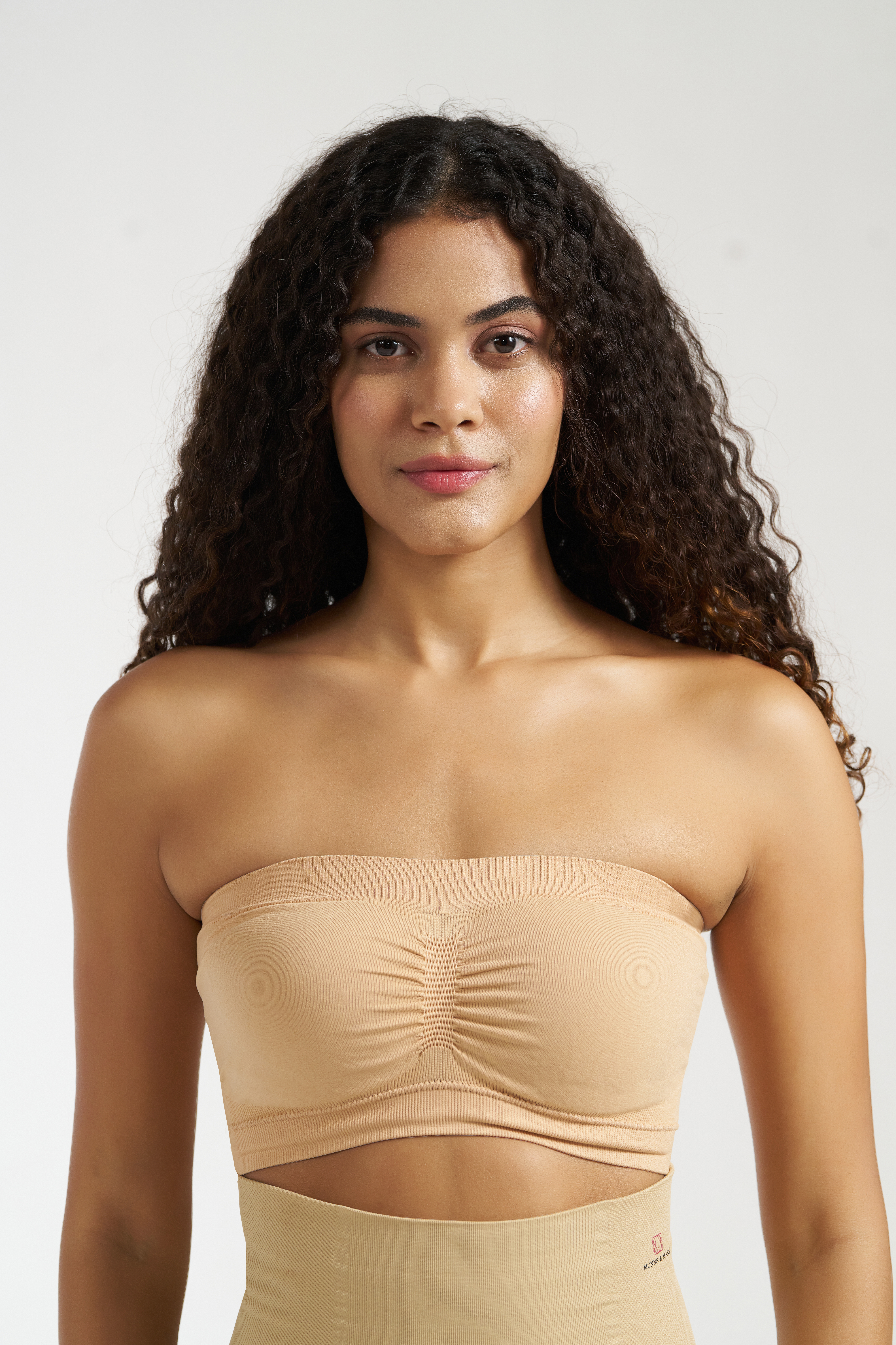 Tube Bra - Cotton Fabric Beige and Brown Colors | Comfortable Easily Washable Stretchable Skin Friendly Design for Adults