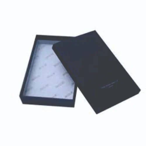 Shirt Packaging Box - Black Paper, Rectangular Shape, 350/370 GSM, Matte Finish, Embossing, Foil Stamping, Debossing, Biodegradable