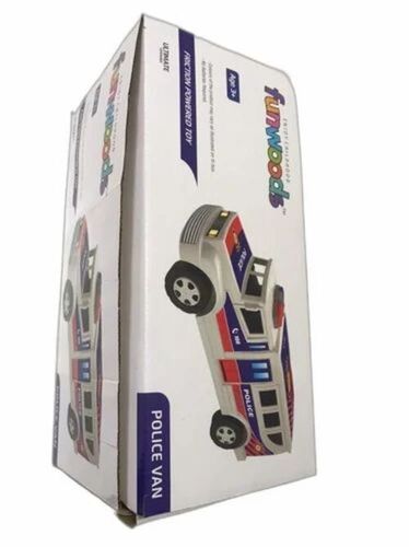 Toys Packaging Box - 18x8x8 Inches, 3 Ply Kraft Paper, Digital CMYK Printing, White Color, 4 kg Holding Capacity