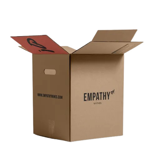 3 Ply Printed Corrugated Box - Brown, 18 x 12 Inches Rectangular Size, Disposable, Capacity of 45 kg, Ideal for Electronics, Food, Gifts & Apparel