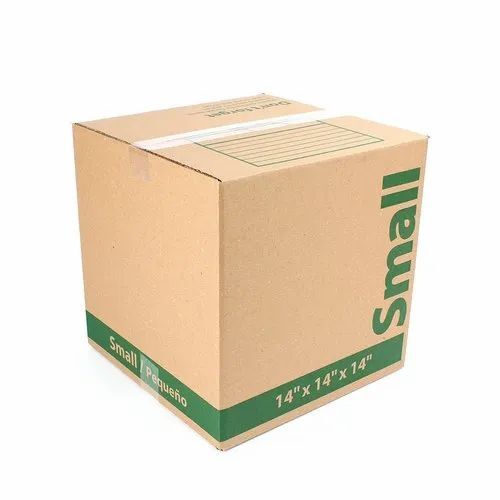 Commercial Printed Corrugated Box - 12 x 18 Inches, Brown Matte Finish, Disposable Design for Apparel, Electronics, Food, Gifts & Crafts, Home Appliances, 35 Kg Capacity