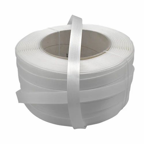 Embossed White Packing Strap