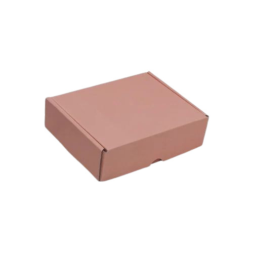 Food Packaging Box - Single Wall 3 Ply 7x5.5x2 Inch Rectangular Design Brown Paper Material with Matte Finish for Disposable Use