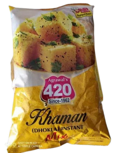 Khaman Dhokla Instant Mix - Powder Form, Box Packaging | Tasty Indian Cuisine, FSSAI Certified by Agarwal's 420