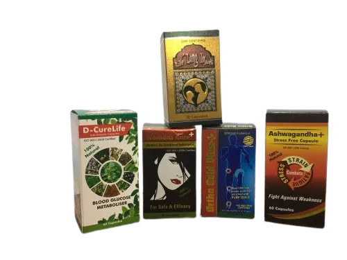 Medicine Packaging Boxes - Multi Color Printed Paper | Durable Material, Versatile Usage for Various Pharmaceutical Needs