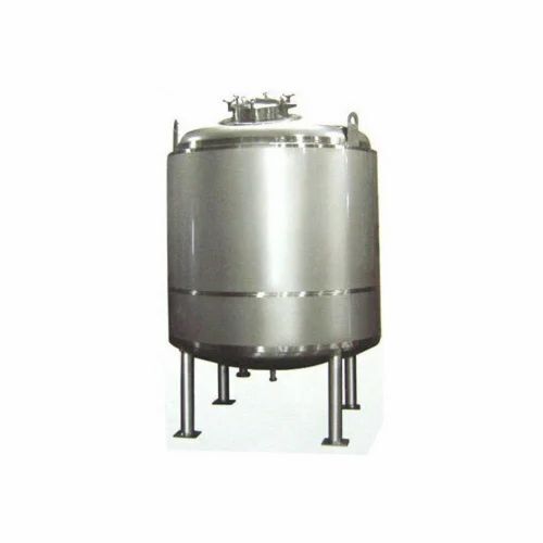 Silver Stainless Steel Storage Tanks