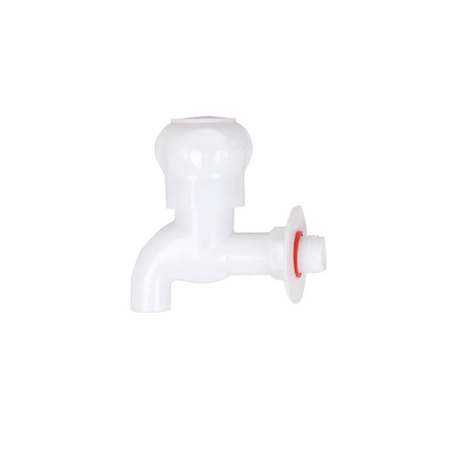 White PVC Bib Cock