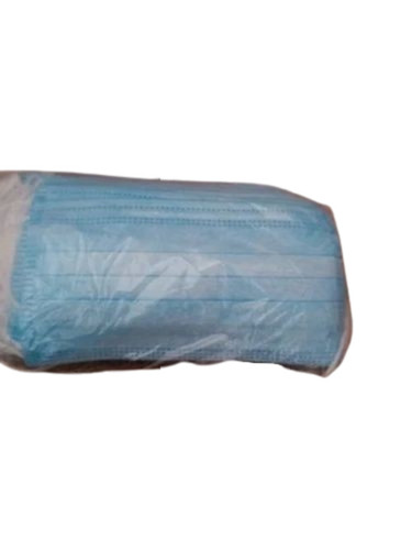 Face Mask - Non Woven Material, Blue Color | Disposable, Hygienic, Single Use, Easy to Wear, Suitable for All Ages, Medical Industry, Anti Pollution