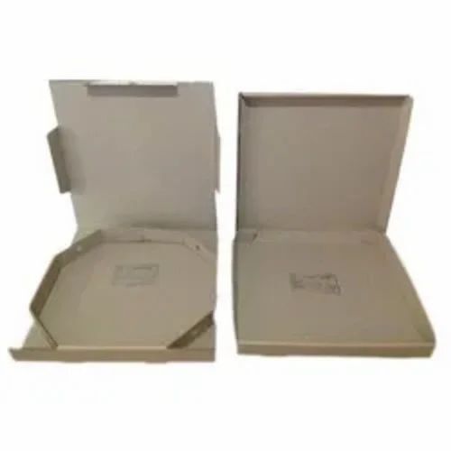 Pizza Carton Box - Cardboard, Rectangular, Brown, 3 Ply - Customize Size, Plain Pattern, Material Thickness Up to 3 mm