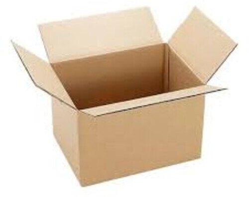 Plain Brown Corrugated Box - Paper Material, Suitable for Apparel, Electronics, Food, Gifts & Crafts