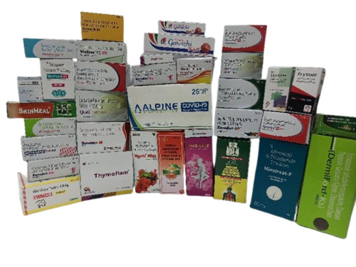 Printed Mono Cartons - Paper, Multi Color Printed Design | Eco Friendly, Light Weight for Food & Goods Packaging