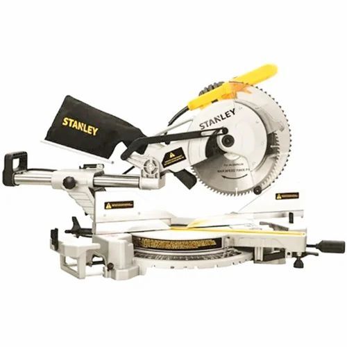 Stanley Miter Saw - Carbon Steel, 12 Inch Blade Size, Multi Color | 1800W Power Consumption, 4800 RPM No Load Speed, Hardness Coated