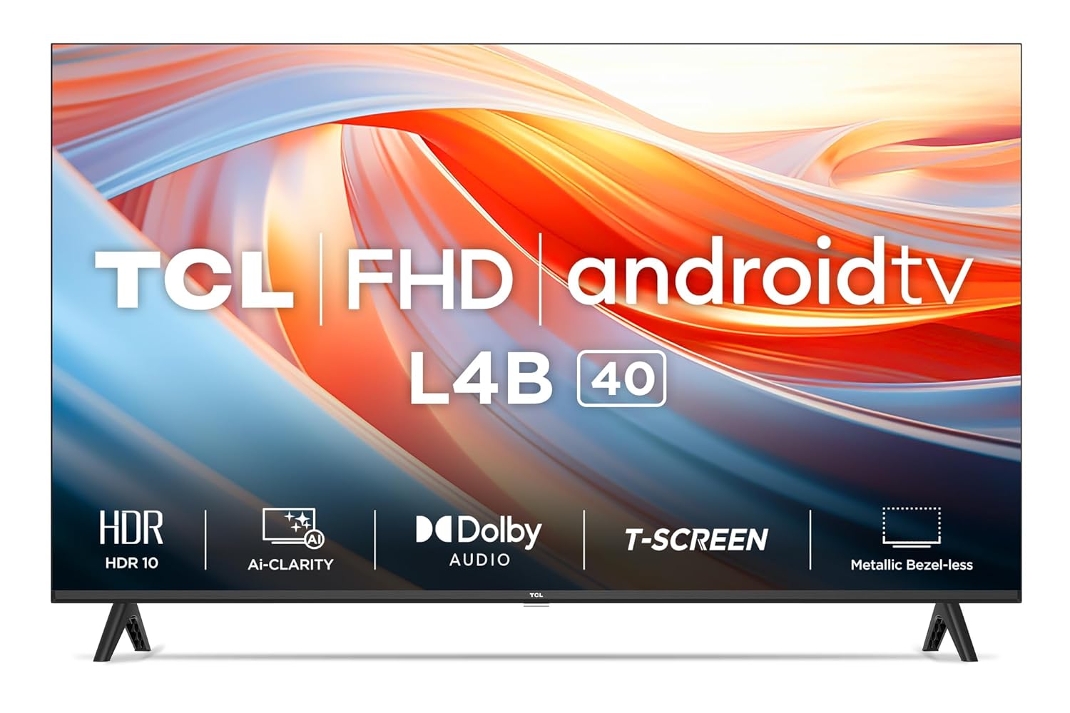 Tcl 40 Inch Metallic Bezel-Less Android Led Tv - Color: Black