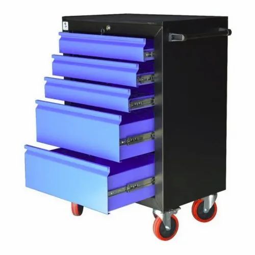 Tool Storage Trolley - Color: Multicolour