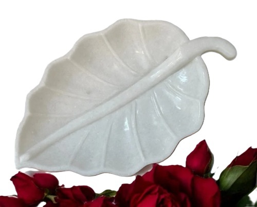 White Marble Petal Bowl