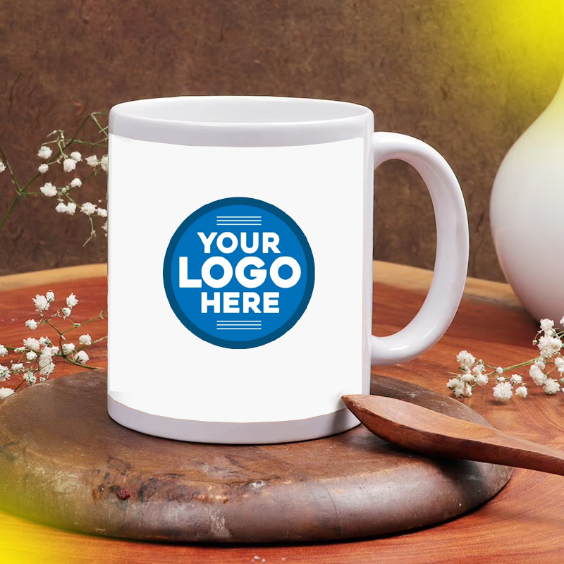 white photo mug