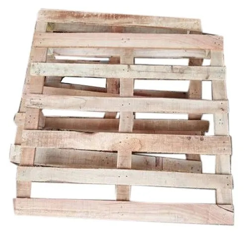 Wooden Pallet - Rectangular Shape, 100kg Capacity, Brown Color, 2-Way Entry | Made of Wood, Supports Handlift & Forklift Handling
