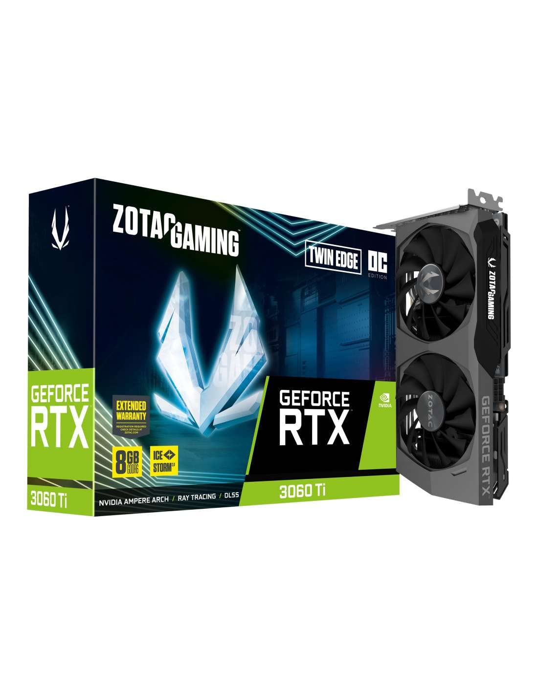 Zotac Gaming Geforce Rtx 3060 Ti Twin Edge 8Gb Graphics Card - Color: Black