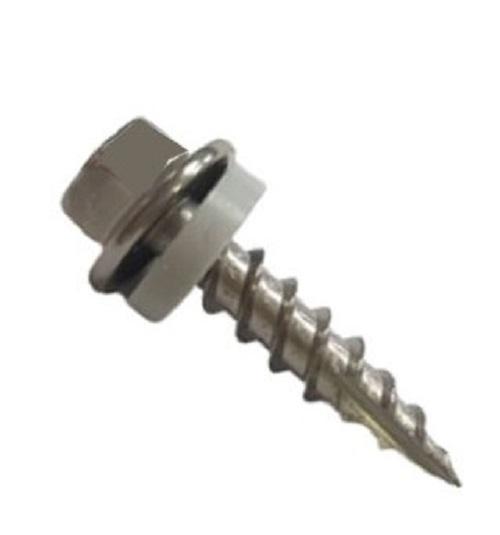 410 Stainless Steel Pointed Screw - Polished Finish , High Quality Silver Fastener for Easy Material Penetration in Wood, Metal, and Plastic