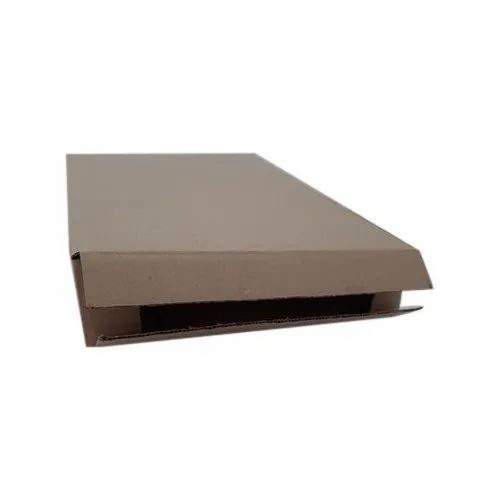 Flat Carton Box - Cardboard, Square Shape, 1-5 Kg Capacity, Brown Color, Single Wall - 3 Ply, 0-3 mm Thickness, Plain Pattern, Customizable Size