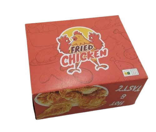 Food Packaging Box - Cardboard Material, Multi Color Printed Design | Ideal for Food Preservation and Presentation