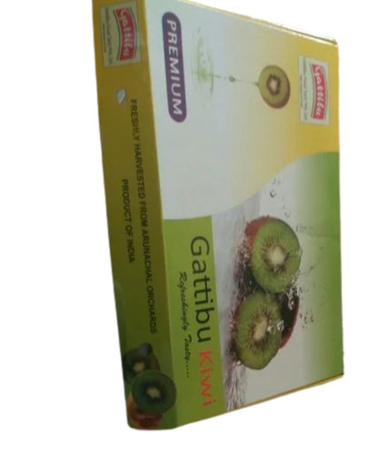 Fruit Packaging Boxes - Cardboard, Rectangular, Multi Color | 11-25 Kg Capacity, Gloss Coated with Printed Cut Out Design
