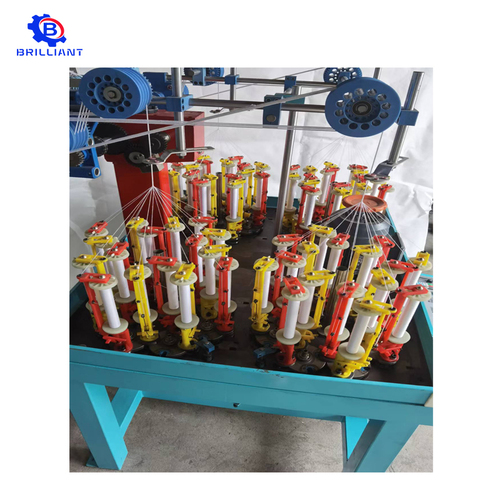 Multi Head hollow rope braiding machine with 300 take up