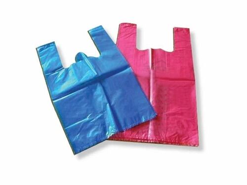 Pickup Bags - Laminated Material, 9"x13" Size, Multi-Color Options | W Cut Handle Design, Ideal for Grocery Use