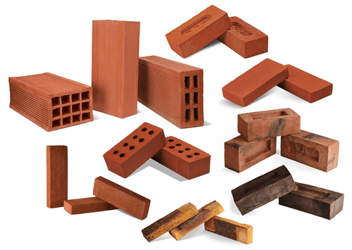 Red Clay Hole Bricks - Color: Black