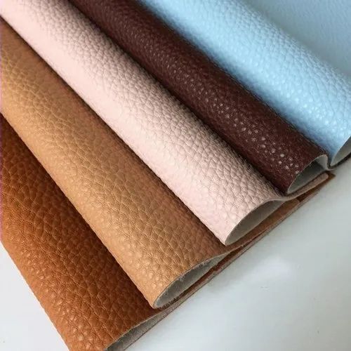 Rexine Cloth - Plain, 500 GSM Waterproof Material | Multi-Color Home Textile for Sofa Design, Lined Texture Rolls, Rectangular Shape