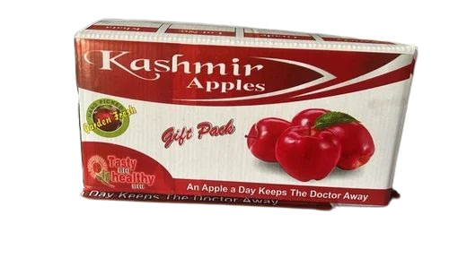 Apple Packaging Box - Cardboard, 20 Kg Capacity, Rectangular Shape, Multi Color Printed Design | Ideal for Storing and Transporting Apples