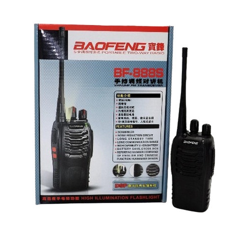 Baofeng Bf-888S Walkie Talkie - Color: Black