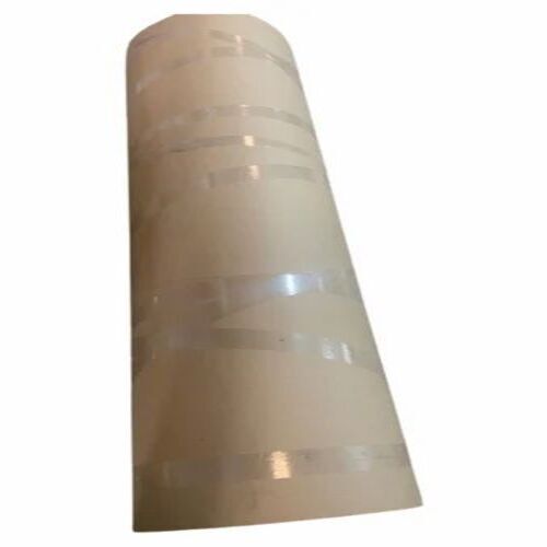 Brown Kraft Paper Roll - 120 GSM, 2 Feet Width, Brown Color, 3 mm Thickness | Plain Pattern, Customizable Sizes, Wood Pulp Material