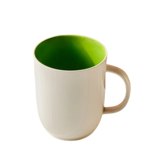 Ceramic Coffee Mugs - Ceramic, Round Shape, White Color | Durable Design, Polished Finish, Ideal for Home and Office Use
