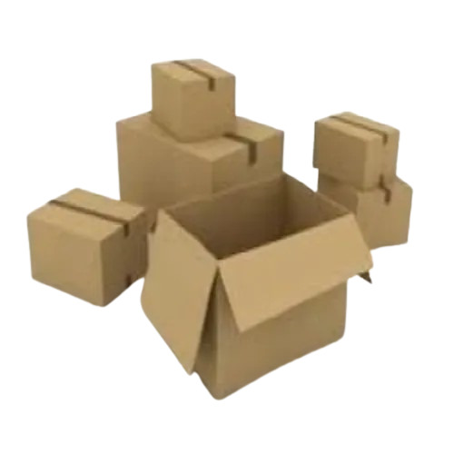 Kraft Paper Shipping Boxes - Rectangular Shape, Brown Color, Plain Design | Ideal for Apparel, Electronics, Food, Gifts & Crafts, Personal Care